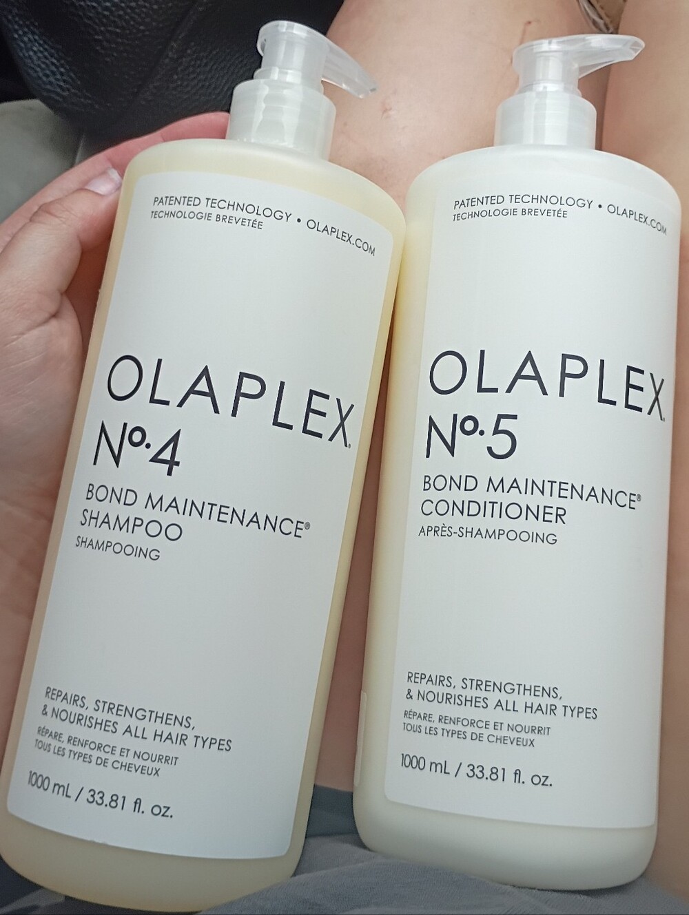OLAPLEX No.4 & No.5 Bonding Maintenance Shampoo & Conditioner Set (XL BOTTLES)